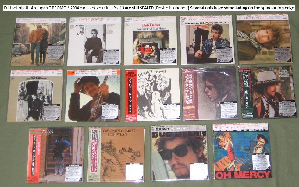 Dylan,Bob 14 X Jap Promo Card Sleeve Cds BOX