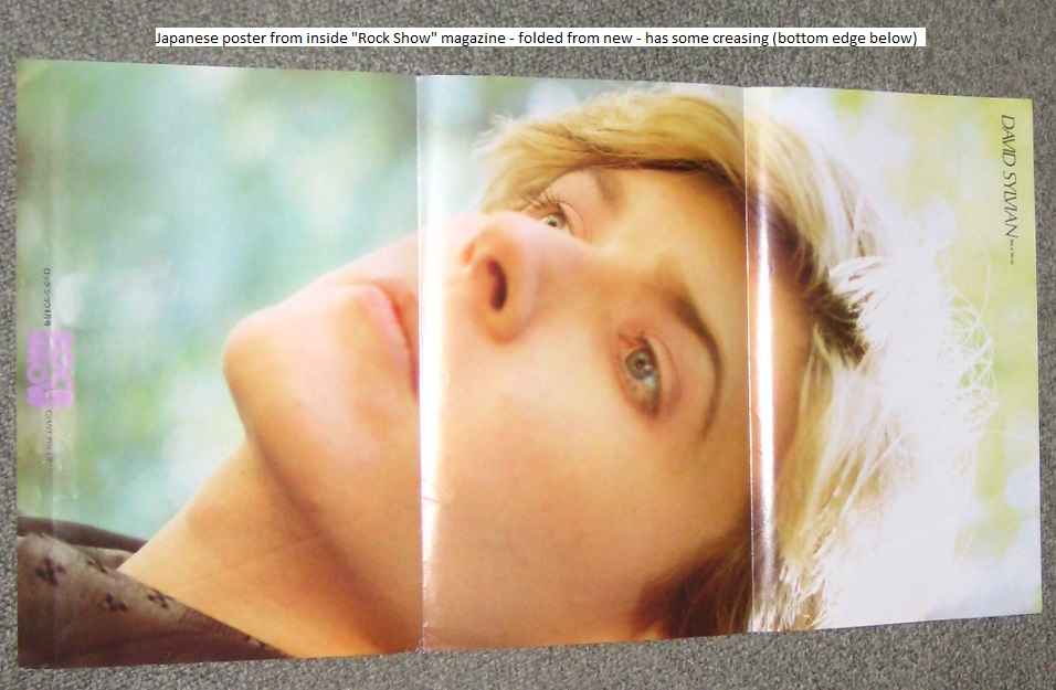 D.sylvian Japan Mag Poster