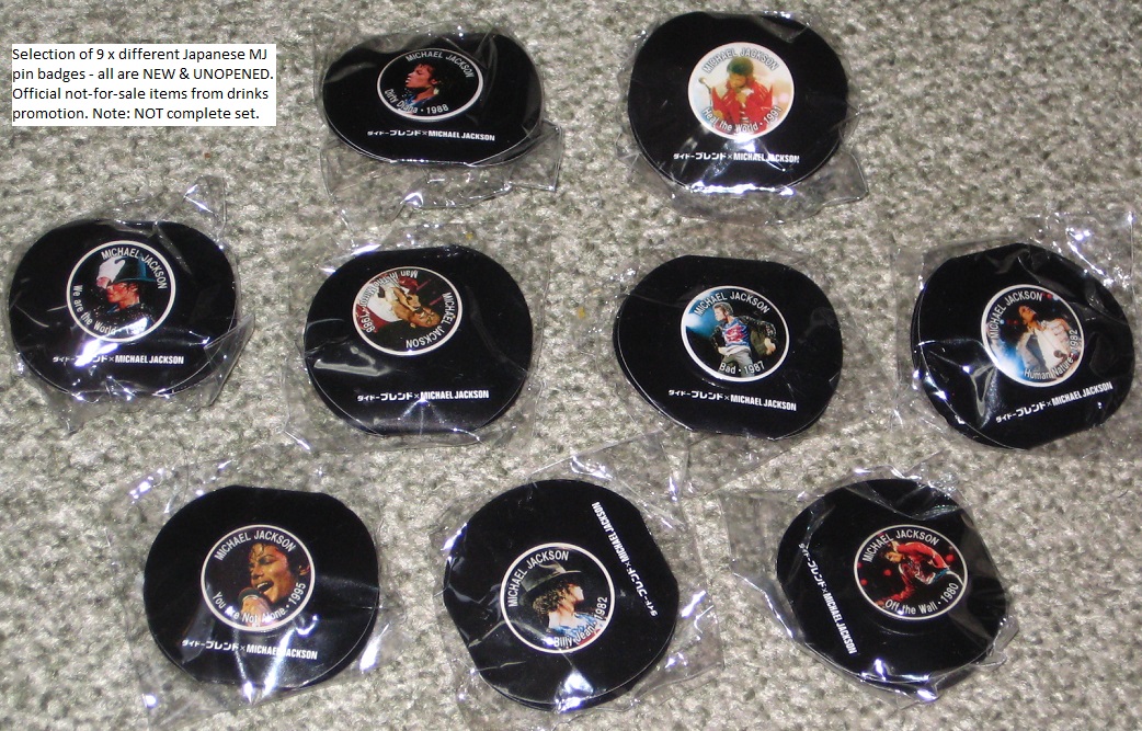 9 X Japan Not For Sale Badges
