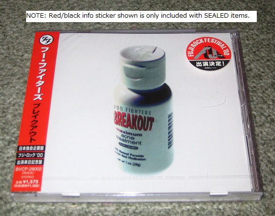 Foo Fighters Breakout - Japan only 5 trk