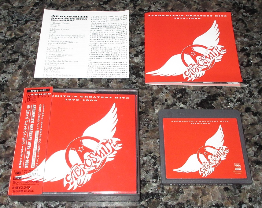 Greatest hits mini disc format de Aerosmith, Mini Disc con tokyomusic Ref3120332014