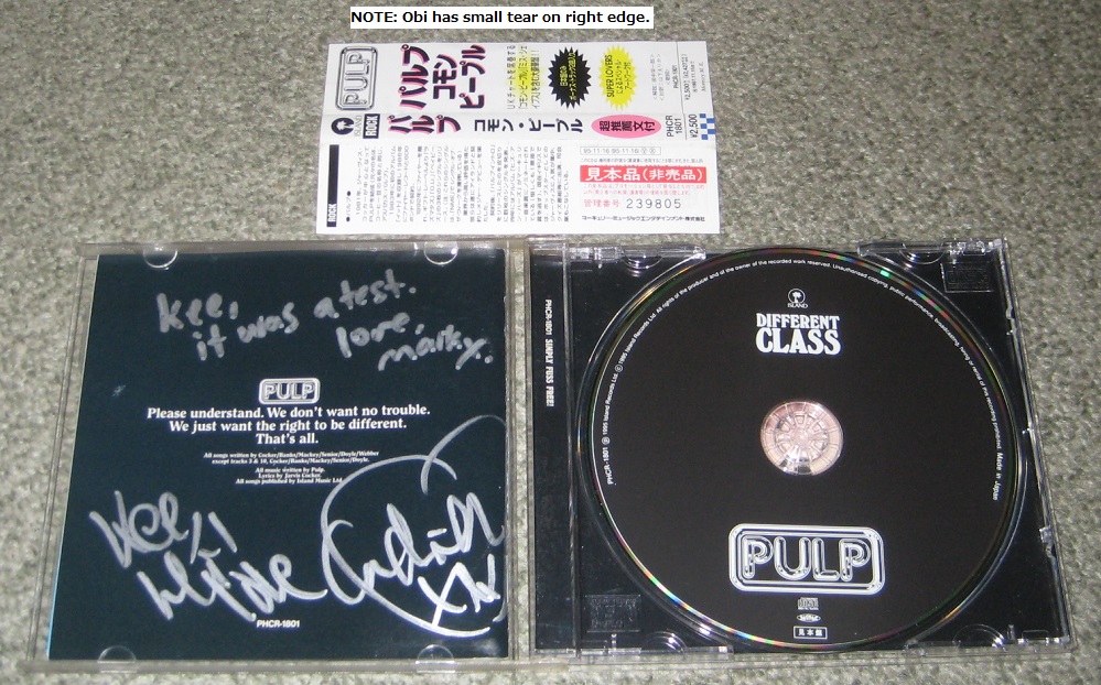 Pulp Different Class - signed by 2!